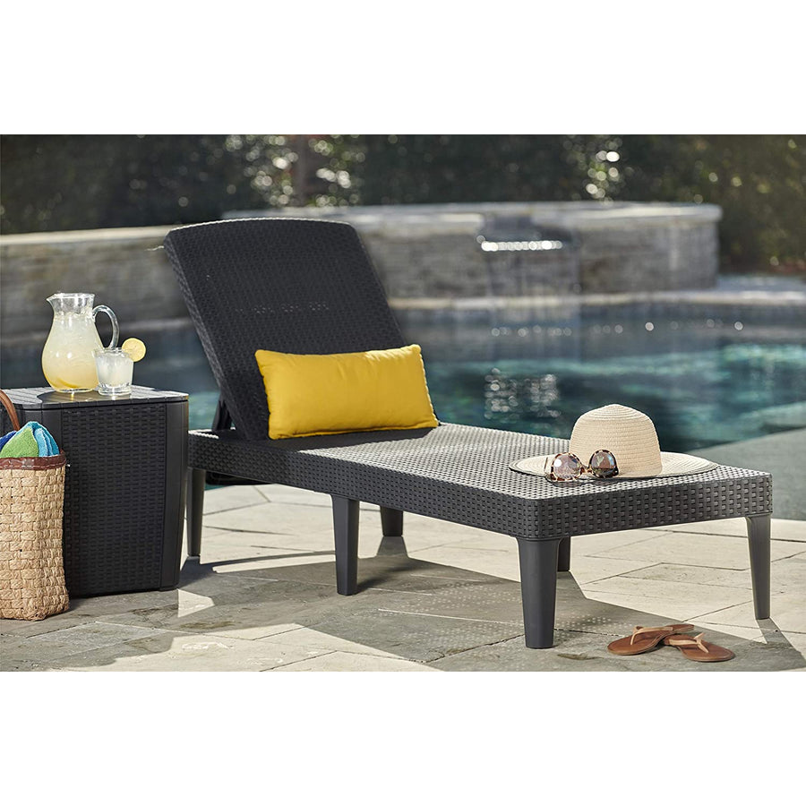 Sezlong reglabil Jaipur Sun Lounger, Curver, antracit