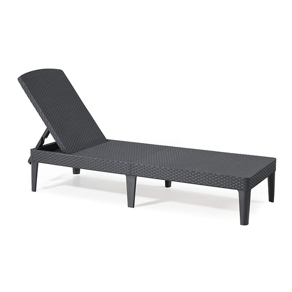 Sezlong reglabil Jaipur Sun Lounger, Curver, antracit