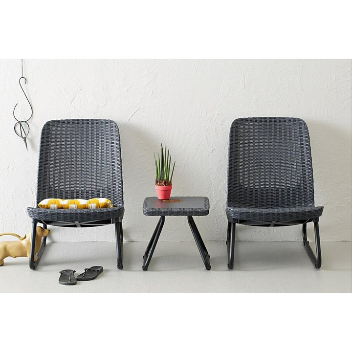 Keter Rio Patio Set - 2 scaune și o masă în culoare grafit