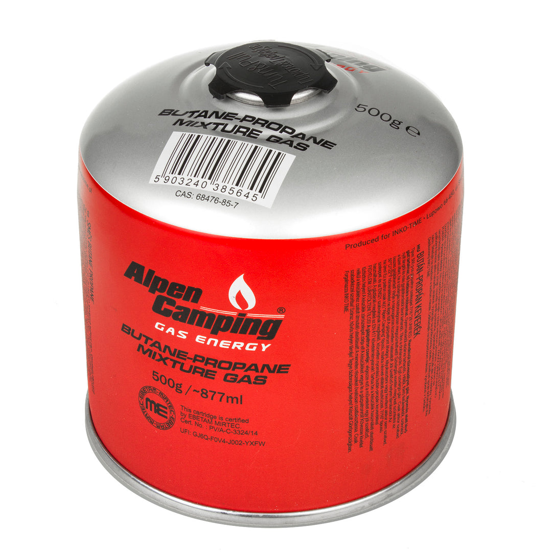 Rezerva gaz butan, 500 g, IK008, Alpen Camping, rosu