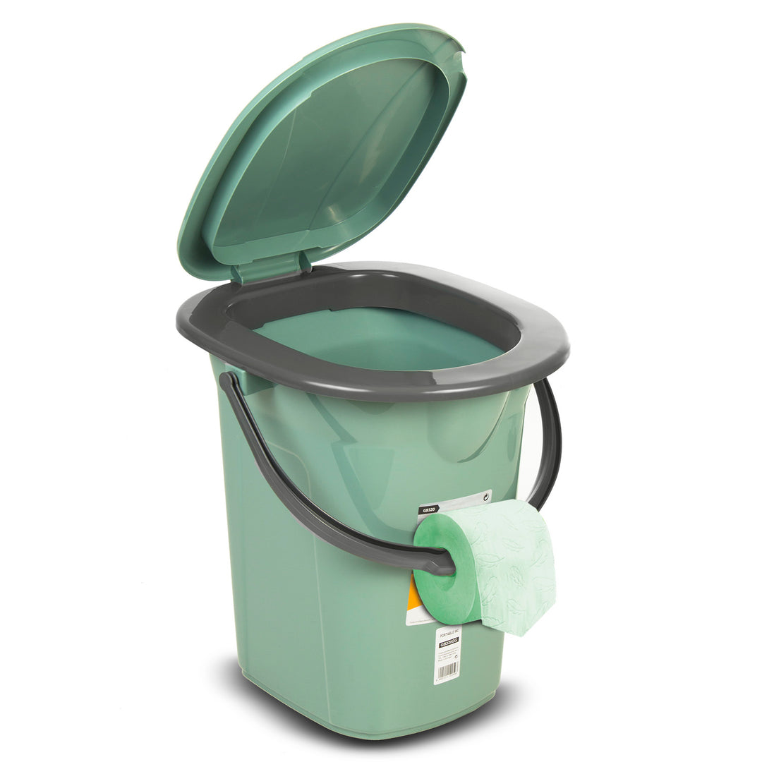 Toaletă turistică GreenBlue GB320BB verde-gri, 19 l