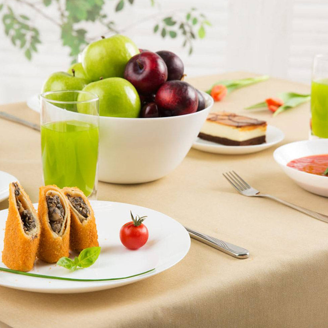 Set de cină Arcopal Zelie alb 18 bucăți pentru 6 persoane