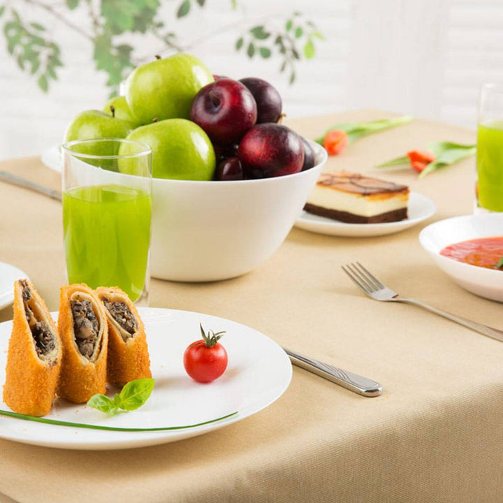 Set de cină Arcopal Zelie alb 18 bucăți pentru 6 persoane