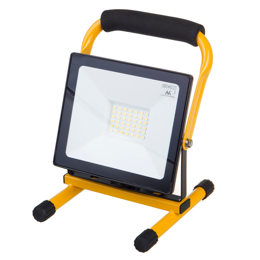 Maclean MCE632 Yellow Floor Stand pentru Maclean LED Floodlight oțel unghi reglabil MCE550/650 MCE652