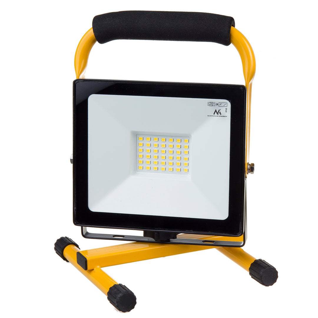 Maclean MCE632 Yellow Floor Stand pentru Maclean LED Floodlight oțel unghi reglabil MCE550/650 MCE652