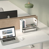 Organizator birou cu sertar si incarcare wireless Ergo Office ER-4401, alb
