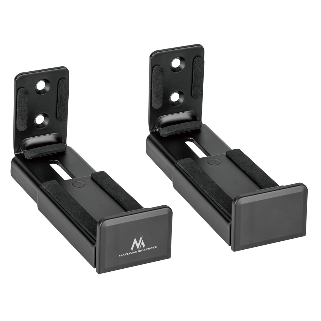 Set 2 suporturi pentru soundbar, reglabile, Maclean MC-932, negru