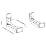 Set 2 suporturi pentru soundbar, reglabile, Maclean MC-932, negru