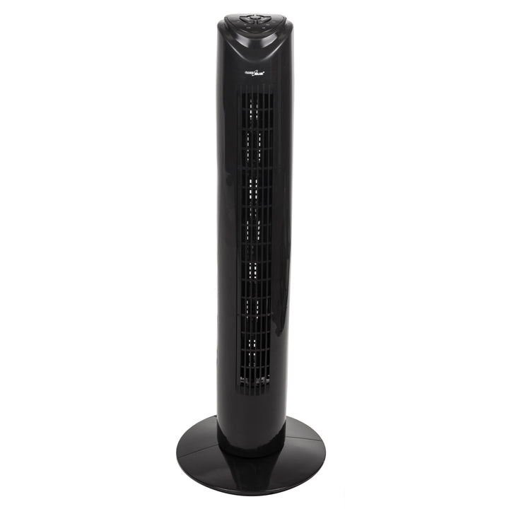 Ventilator turn GreenBlue GB645, cu telecomanda, 82 cm, negru, 3 viteze
