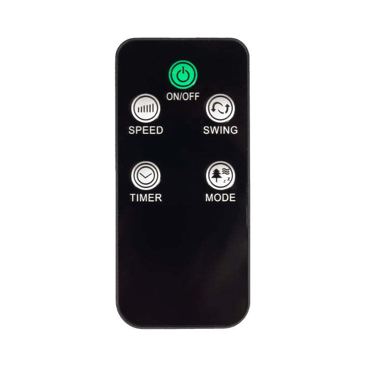 Ventilator turn GreenBlue GB645, cu telecomanda, 82 cm, negru, 3 viteze