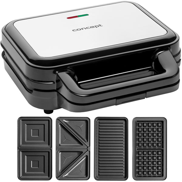 Sandwich XXL 4in1 900W Concept SV3070 plăci interschimbabile