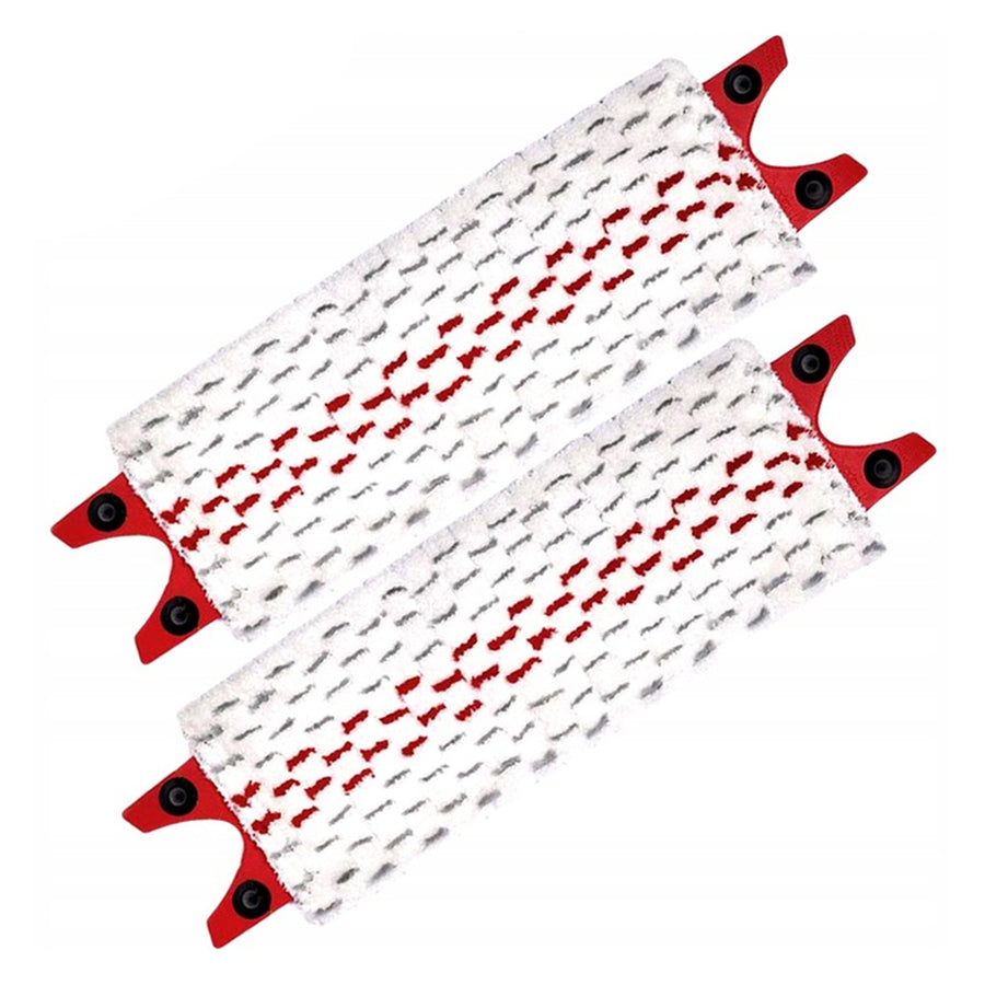 Set 2 buc rezerve mop, Vileda Ultramat Ultramax Turbo, 35 x 14 cm, alb-rosu