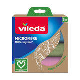 Set de 3 cârpe Vileda Microfiber 100% reciclate