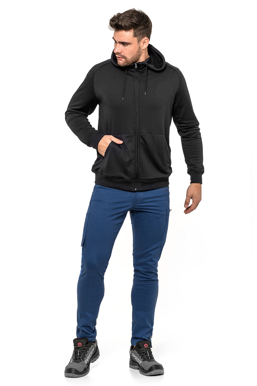 PANTALONI TUBBOS ALBASTRU / ALBASTRU Dimensiune 50