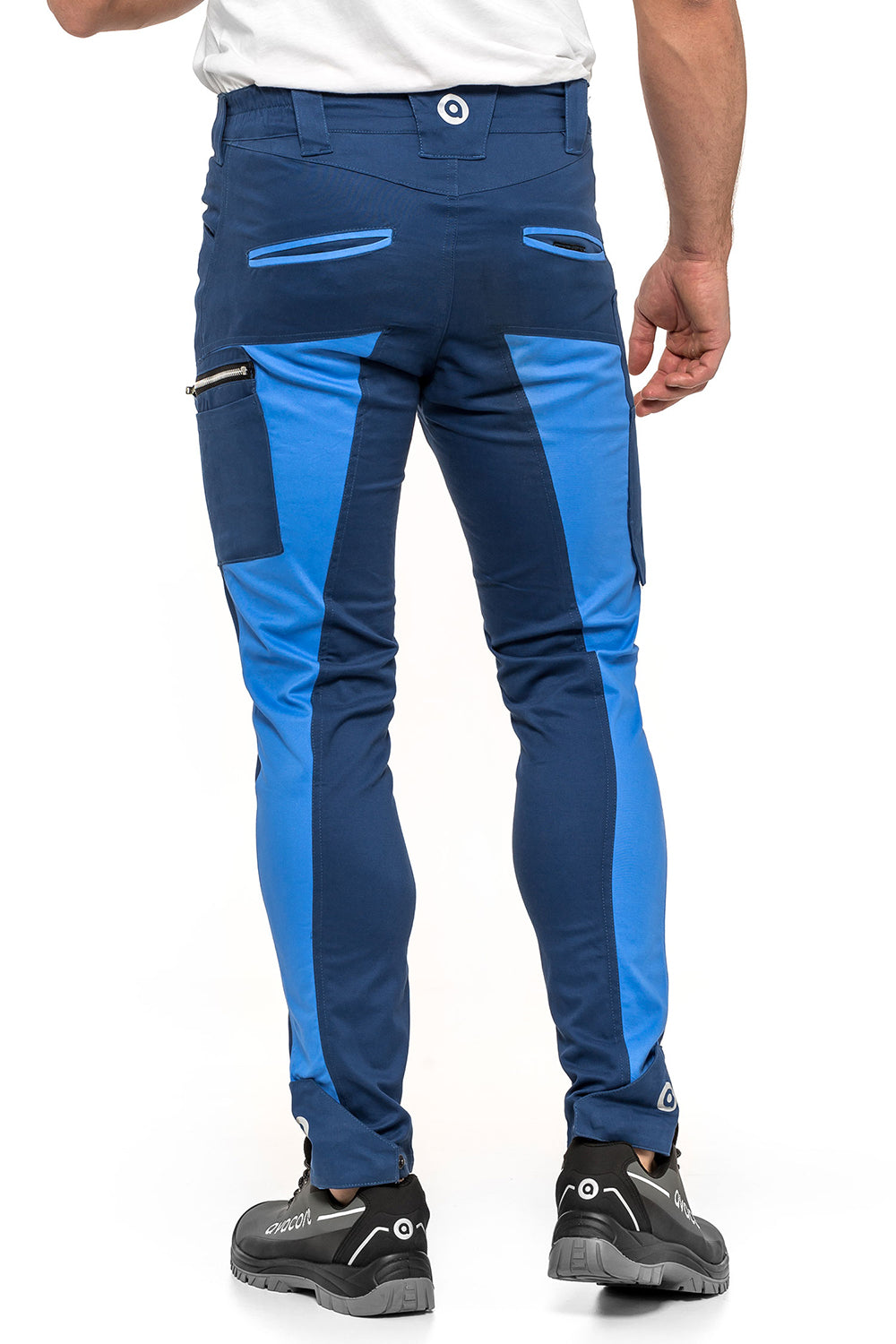 PANTALONI TUBBOS ALBASTRU-ALBASTRU Dimensiune 52