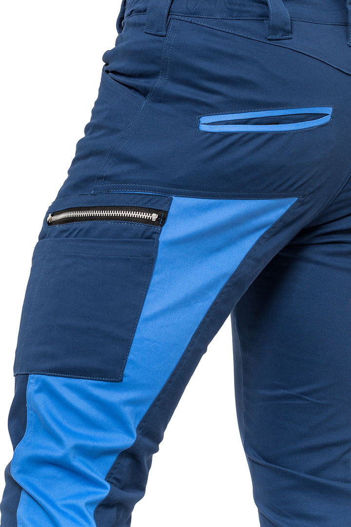 PANTALONI TUBBOS ALBASTRU-ALBASTRU Dimensiune 52