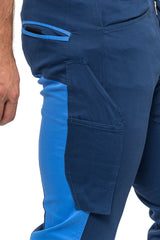 PANTALONI TUBBOS ALBASTRU-ALBASTRU MĂRIE 54