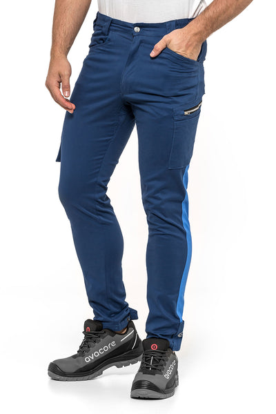 PANTALONI TUBBOS ALBASTRU-ALBASTRU MĂRIE 54