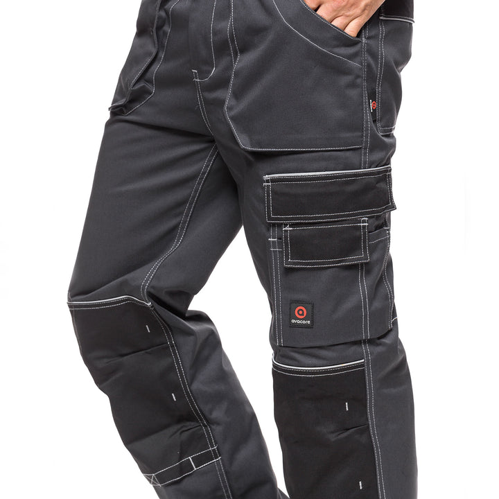 Pantaloni HELIOS GRI-NEGRU Dimensiune 48 (86-90)