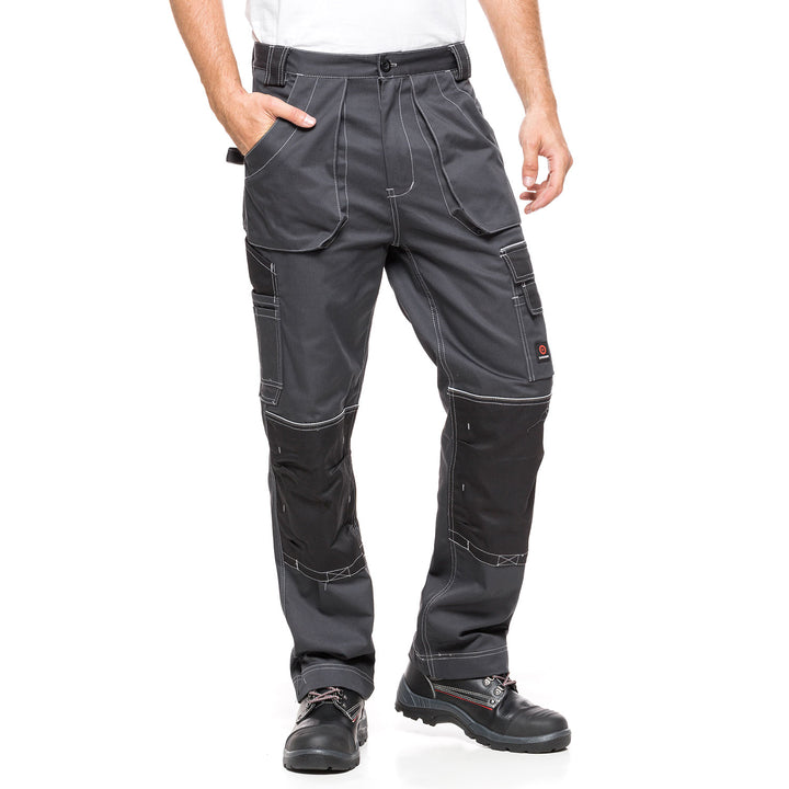 Pantaloni HELIOS GRI-NEGRU Dimensiune 48 (86-90)