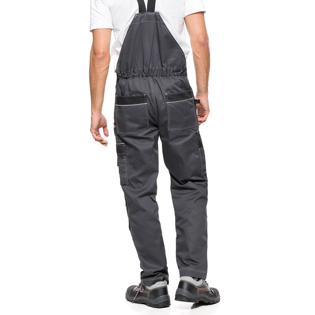 HELIOS BIB PANTALONI GRI-NEGRU Dimensiune 48 (86-90)