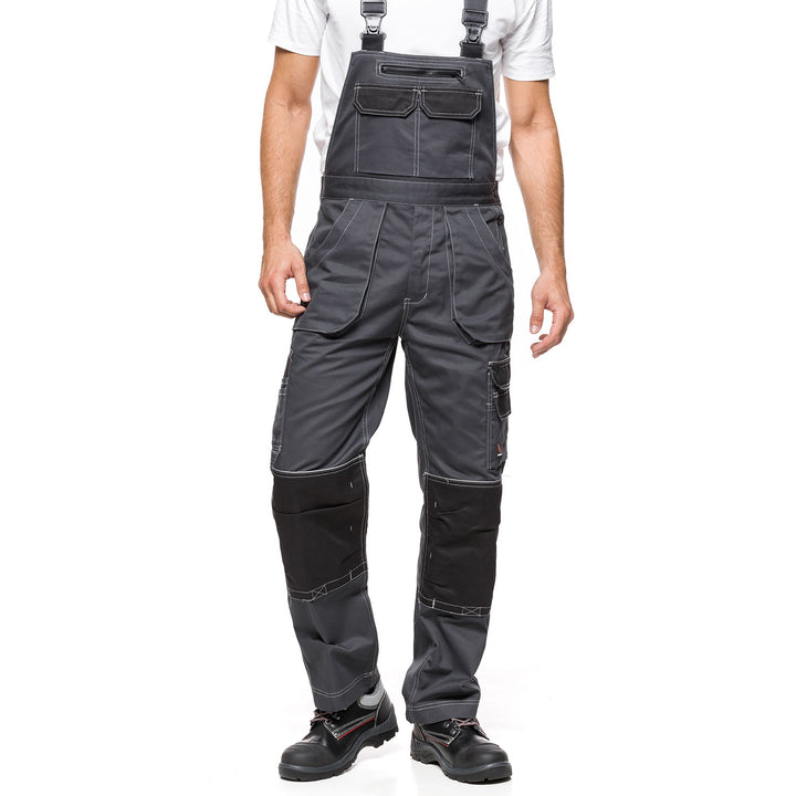 HELIOS BIB PANTALONI GRI-NEGRU Dimensiune 50 (90-94)