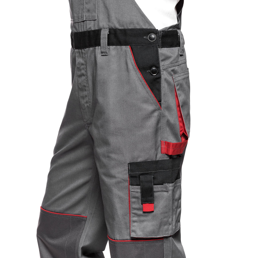LENNOX AVACORE BIB PANTALONI GRI-NEGRU Dimensiune 48 (86-90)