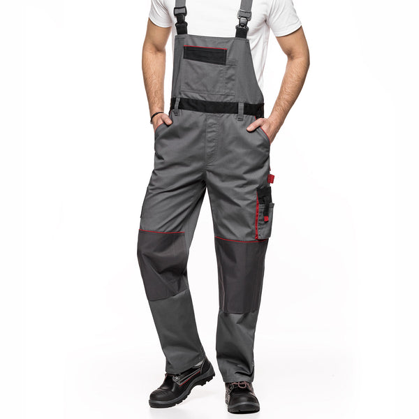 LENNOX AVACORE BIB PANTALONI GRI-NEGRU Dimensiune 48 (86-90)