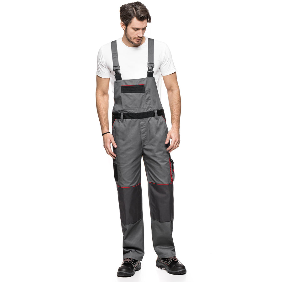 LENNOX AVACORE BIB PANTALONI GRI-NEGRU Dimensiune 52 (94-98)