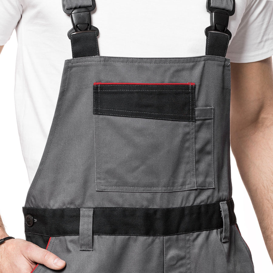 LENNOX AVACORE BIB PANTALONI GRI-NEGRU Dimensiune 52 (94-98)