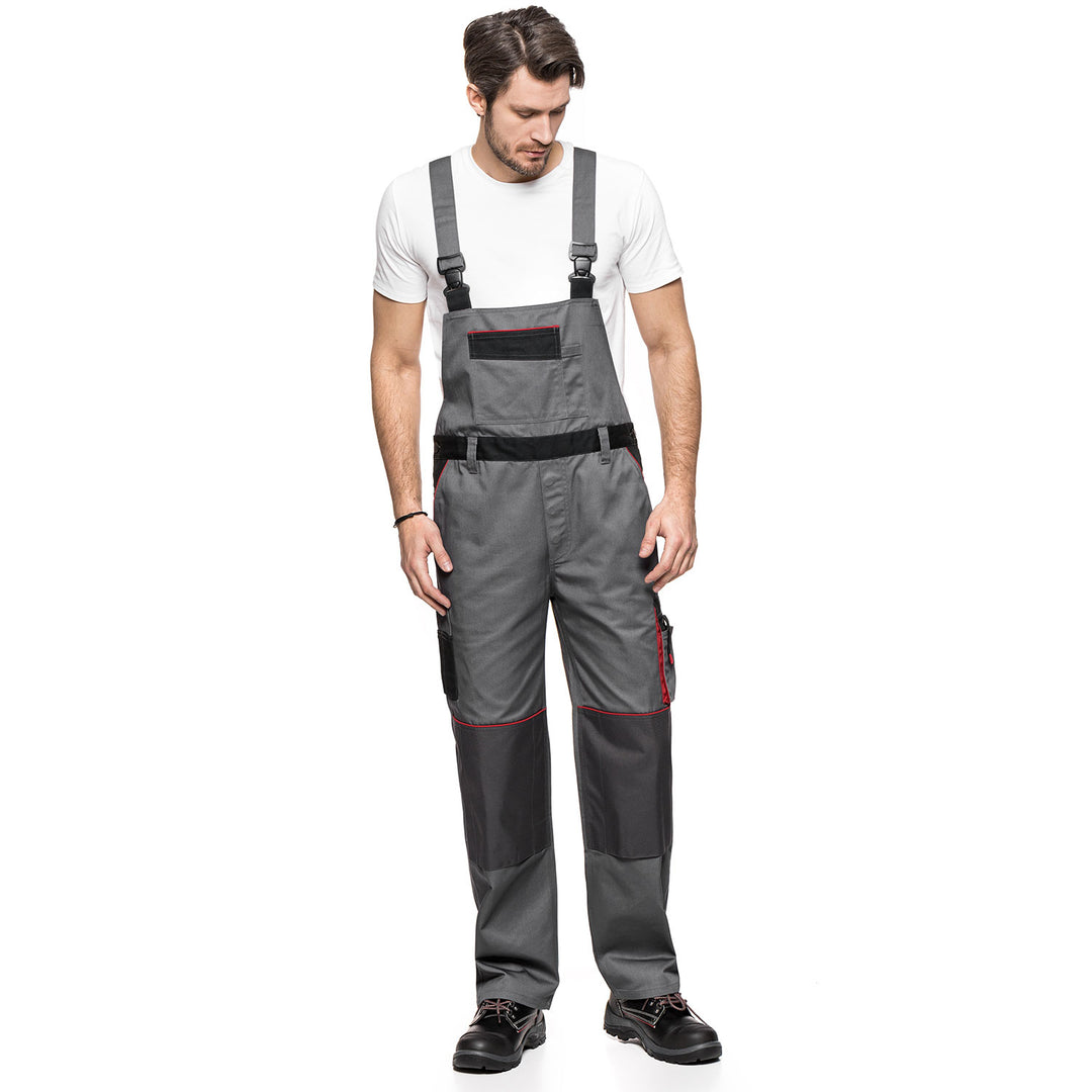 LENNOX AVACORE BIB PANTALONI GRI-NEGRU Marime 54 (98-103)