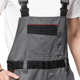 LENNOX AVACORE BIB PANTALONI GRI-NEGRU Marime 54 (98-103)