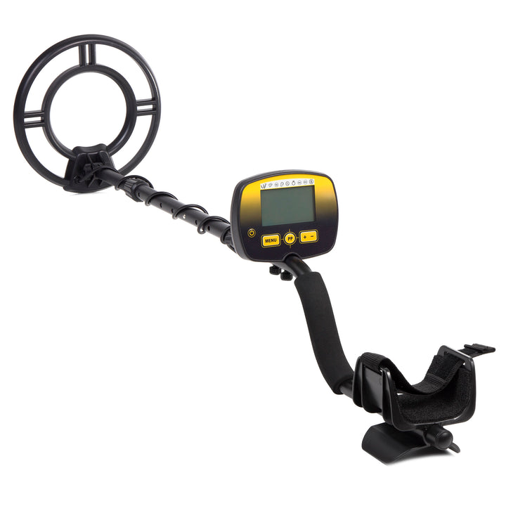 Detector de metale Maclean cu discriminator, galben, MCE995 Hunter