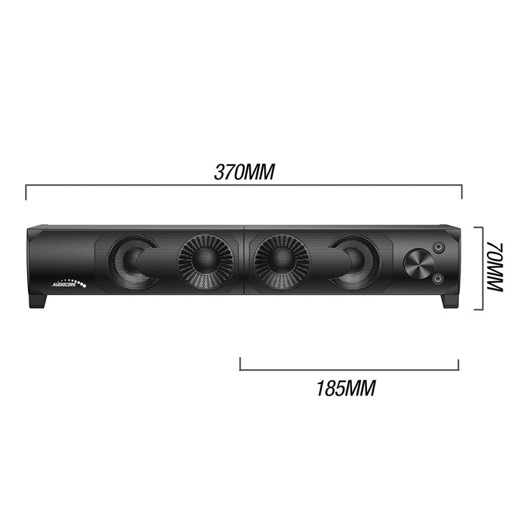 Set 2 boxe bluetooth, 3W x2,  Audiocore, AC955, negru