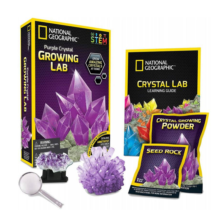 National Geographic - Kit de laborator pentru cultivarea cristalului violet