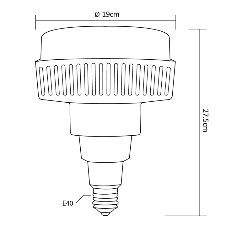 Bec LED, E40, 95W, 230V, Maclean MCE305 CW, alb rece