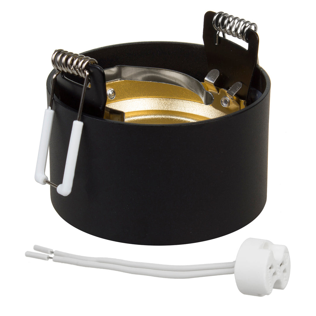 Maclean încastrat / tub, spot, rotund, aluminiu, GU5.3, 70x40mm, negru / auriu, MCE457 B/G