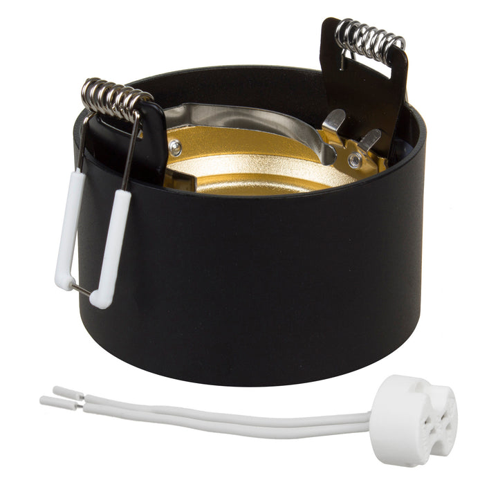 Maclean încastrat / tub, spot, rotund, aluminiu, GU5.3, 70x40mm, negru / auriu, MCE457 B/G