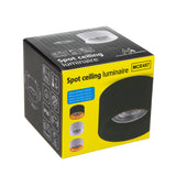 Maclean încastrat / tub, spot, rotund, aluminiu, GU5.3, 70x40mm, negru / auriu, MCE457 B/G