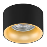 Maclean încastrat / tub, spot, rotund, aluminiu, GU5.3, 70x40mm, negru / auriu, MCE457 B/G