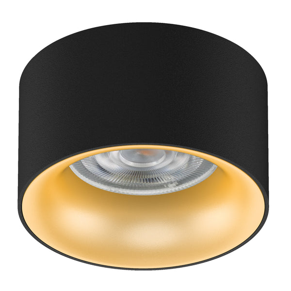 Maclean încastrat / tub, spot, rotund, aluminiu, GU5.3, 70x40mm, negru / auriu, MCE457 B/G