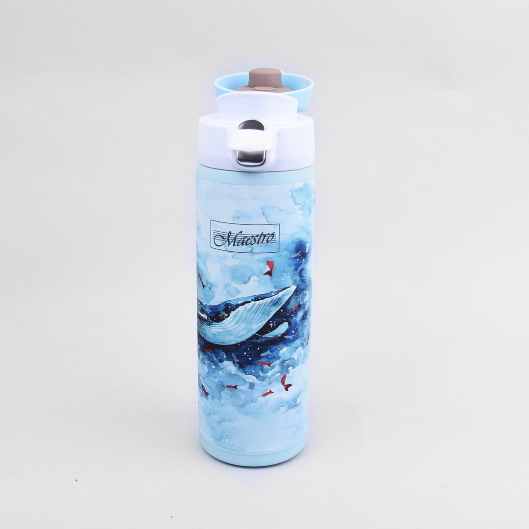 Cana Thermos Cana de cafea Termos Mug Termos Mug Sticlă izolată din oțel inoxidabil pentru băuturi calde sau reci 400ml (Whale)