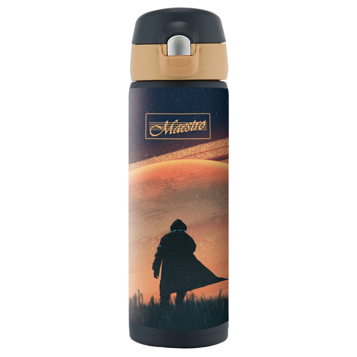 Cana Thermos Cana de cafea Cana de cafea Termos Cana de cafea Termos Cana izolată din oțel inoxidabil pentru băuturi calde sau reci 400ml (Space)