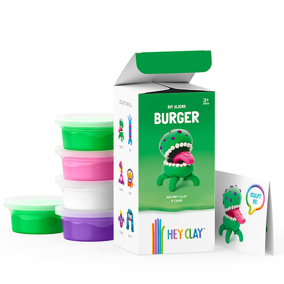 Hei Clay DIY DIY Aliens Burger creative craft kit HCLMA002