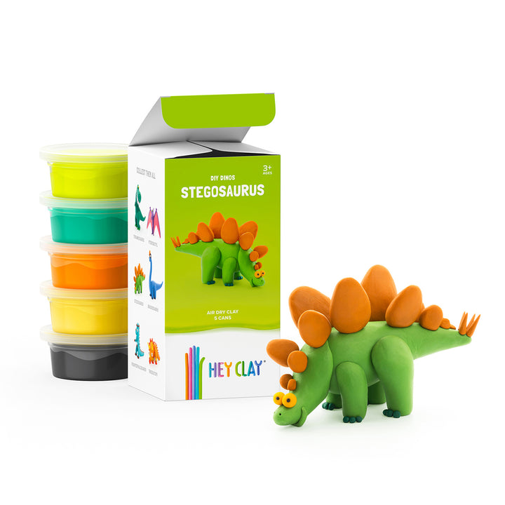 Hei Clay DIY DIY Stegosaurus Dinos kit de ambarcațiuni creative HCLMD001