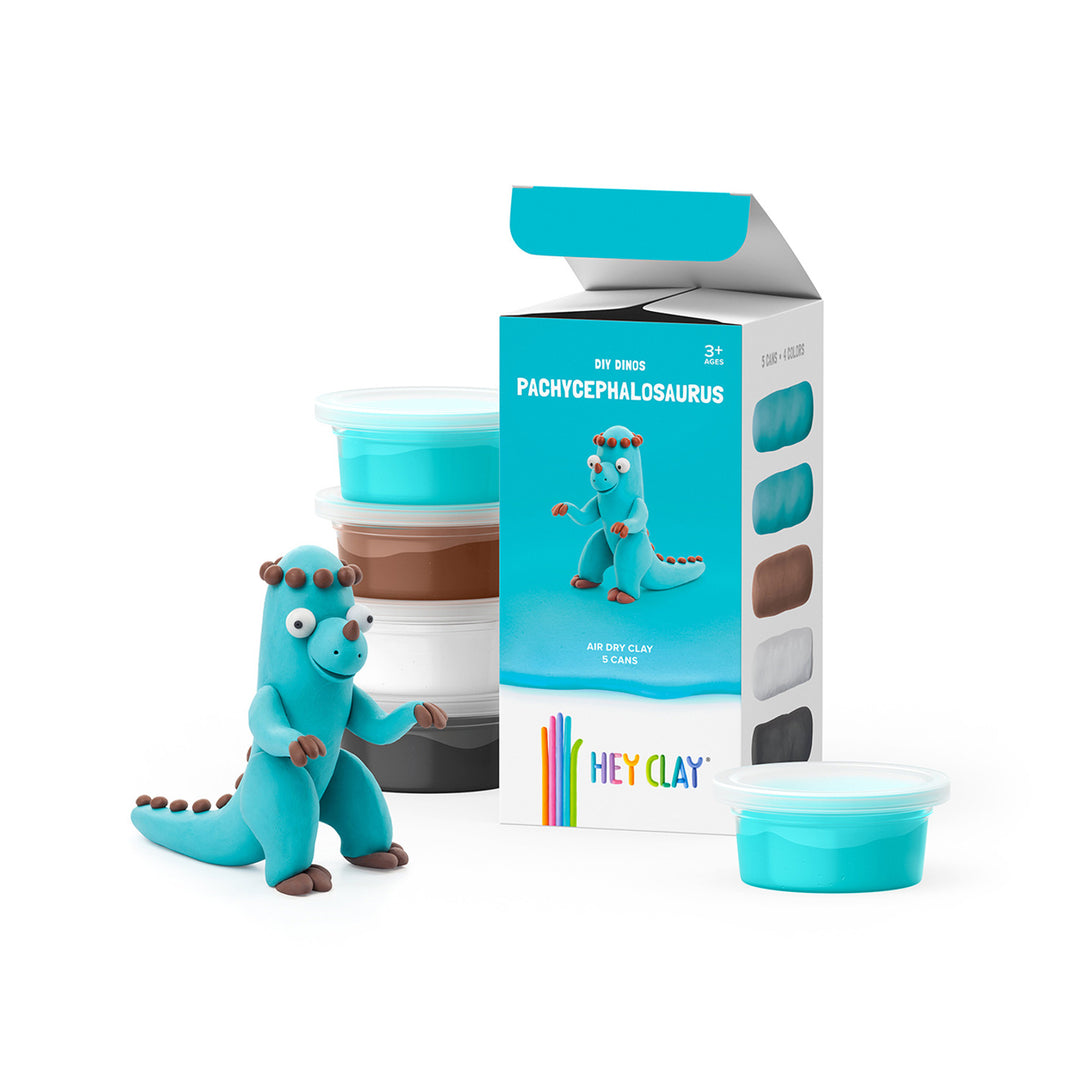 Hey Clay DIY DIY Pachycephalosaurus Dinos kit de ambarcațiuni creative HCLMD004