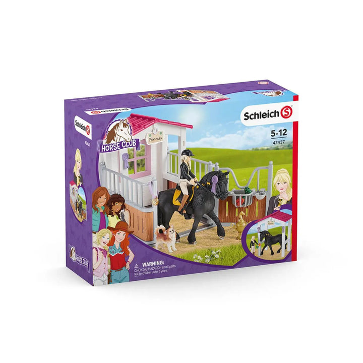 Schleich SLH42437 Schleich Horse Club Set Tori și Princess Horse Horse Stable Doll Dog Playset Accesorii