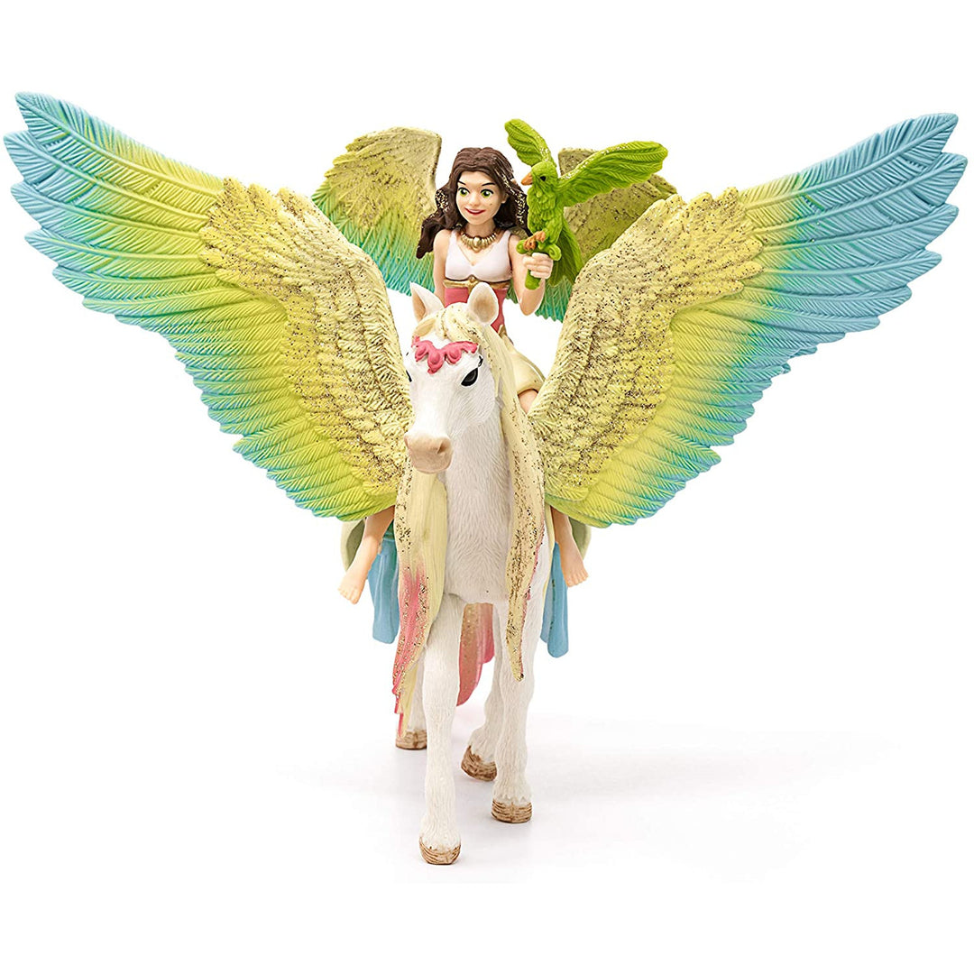 Schleich SLH70566 Schleich Bayala Schleich Bayala Fairy Surah Glitter Pegasus Jucărie de jucărie