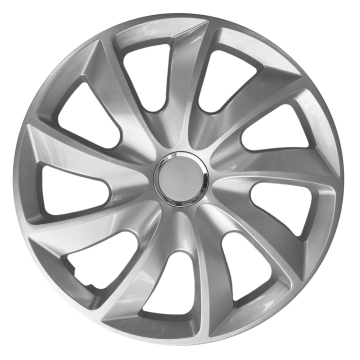 Apărători de roți argintii de 13 inch Stig NRM 4x Apărători de roți OPEL FORD CITROEN AUDI VW