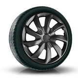 Capace de roți grafit 13 inch Stig NRM 4bucati pentru RENAULT OPEL FORD CITROEN MERCEDES